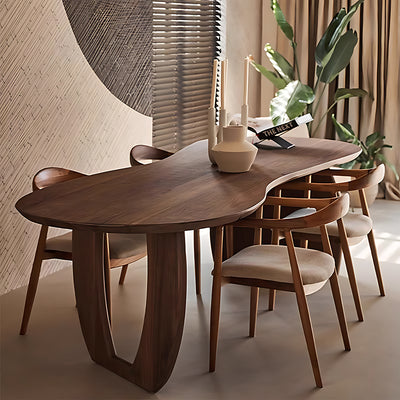 Minimalist and Elegant All-Wood Conference Table with Rounded Corners