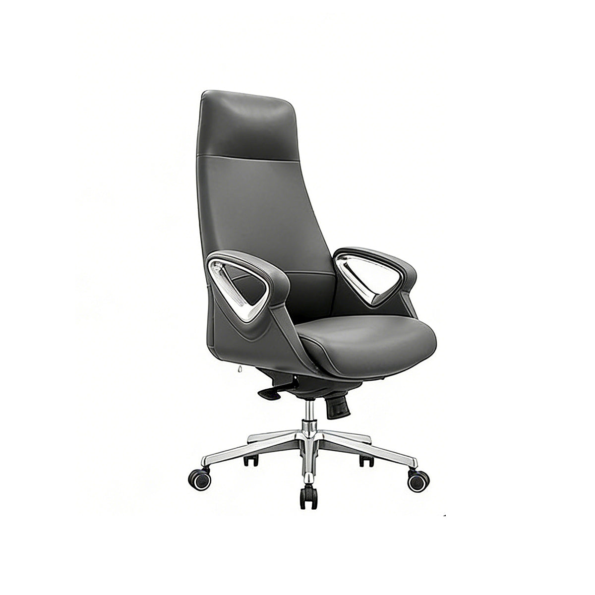 Streamlined Office Chair with Tilt, Adjustable Height & Silent Casters