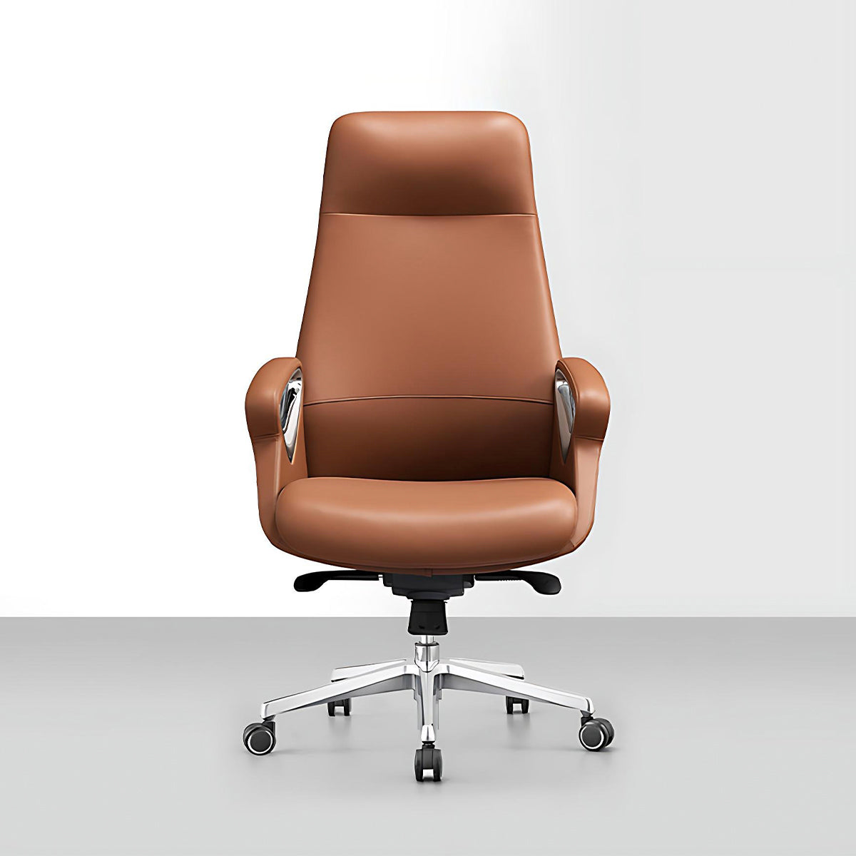 Streamlined Office Chair with Tilt, Adjustable Height & Silent Casters
