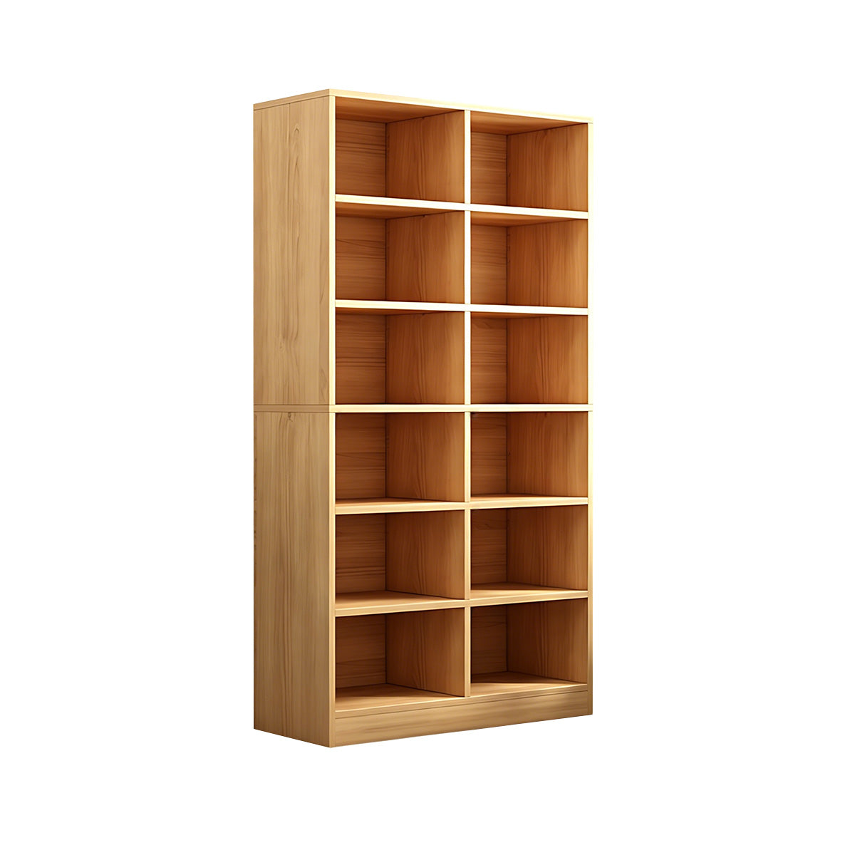Storage Cabinet, Natural Wood Engineered Wood L24" × W12" × H70", Natural Wood finish, for office storage space, office storage furniture