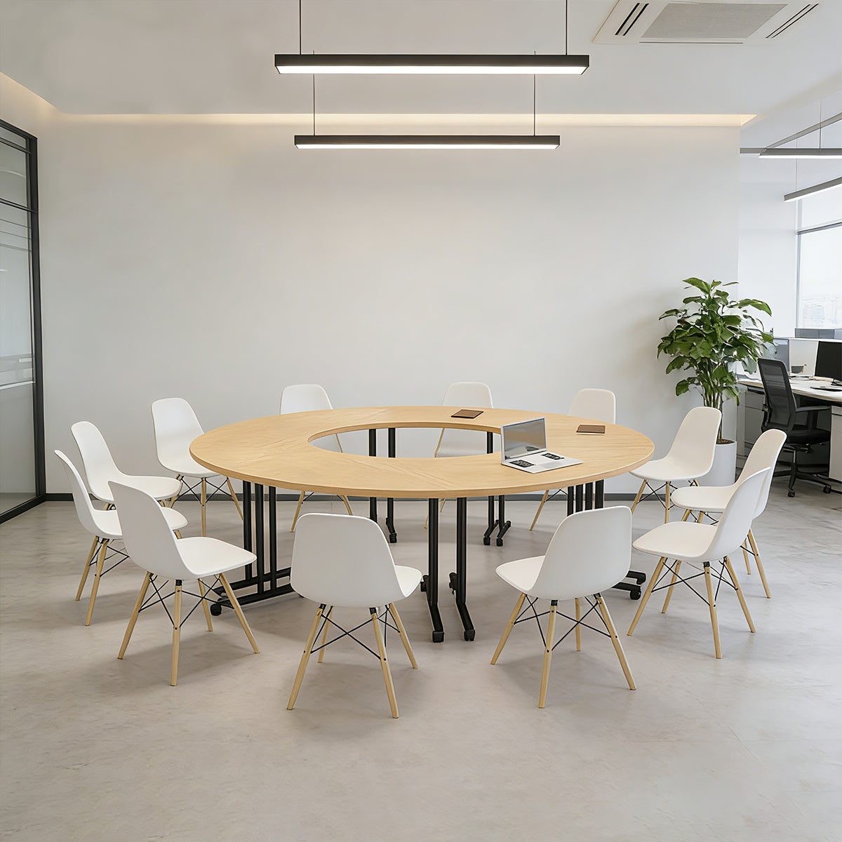 Minimalist and Creative Multifunctional Conference Table with a Sturdy Leg Design（Stock Items）