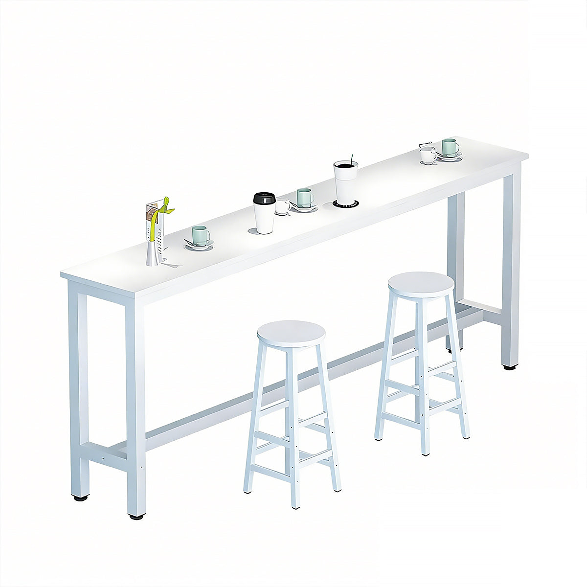 Solid Wood Bar Table Narrow Long Bar Top Table