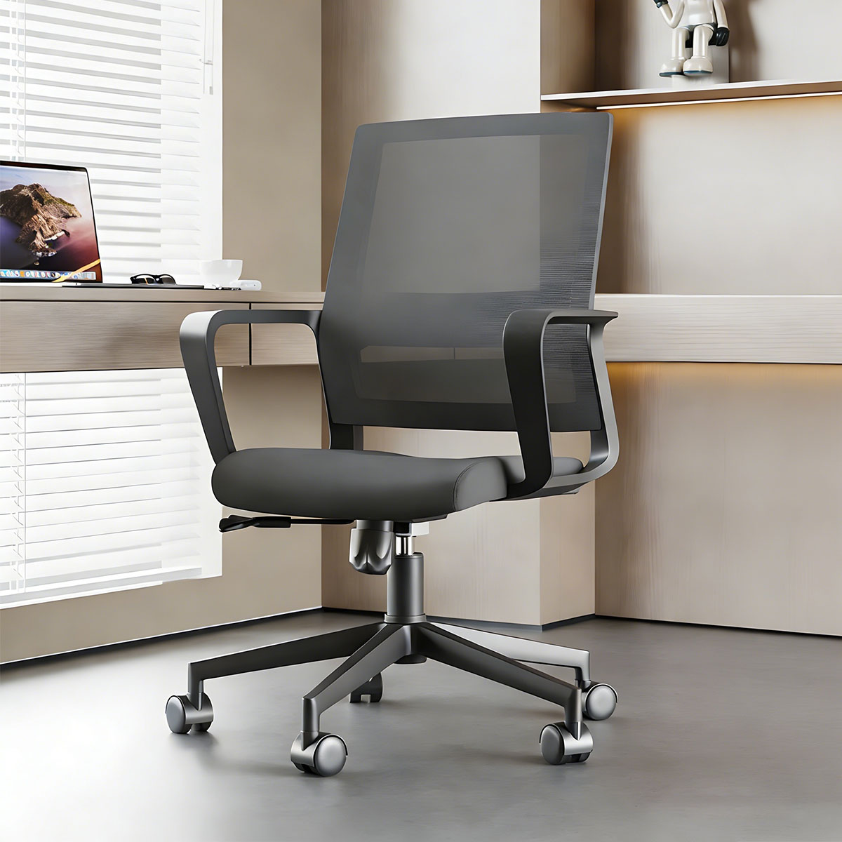 Ergonomic Rotatable Office Chair with Lumbar Support for Home & Office