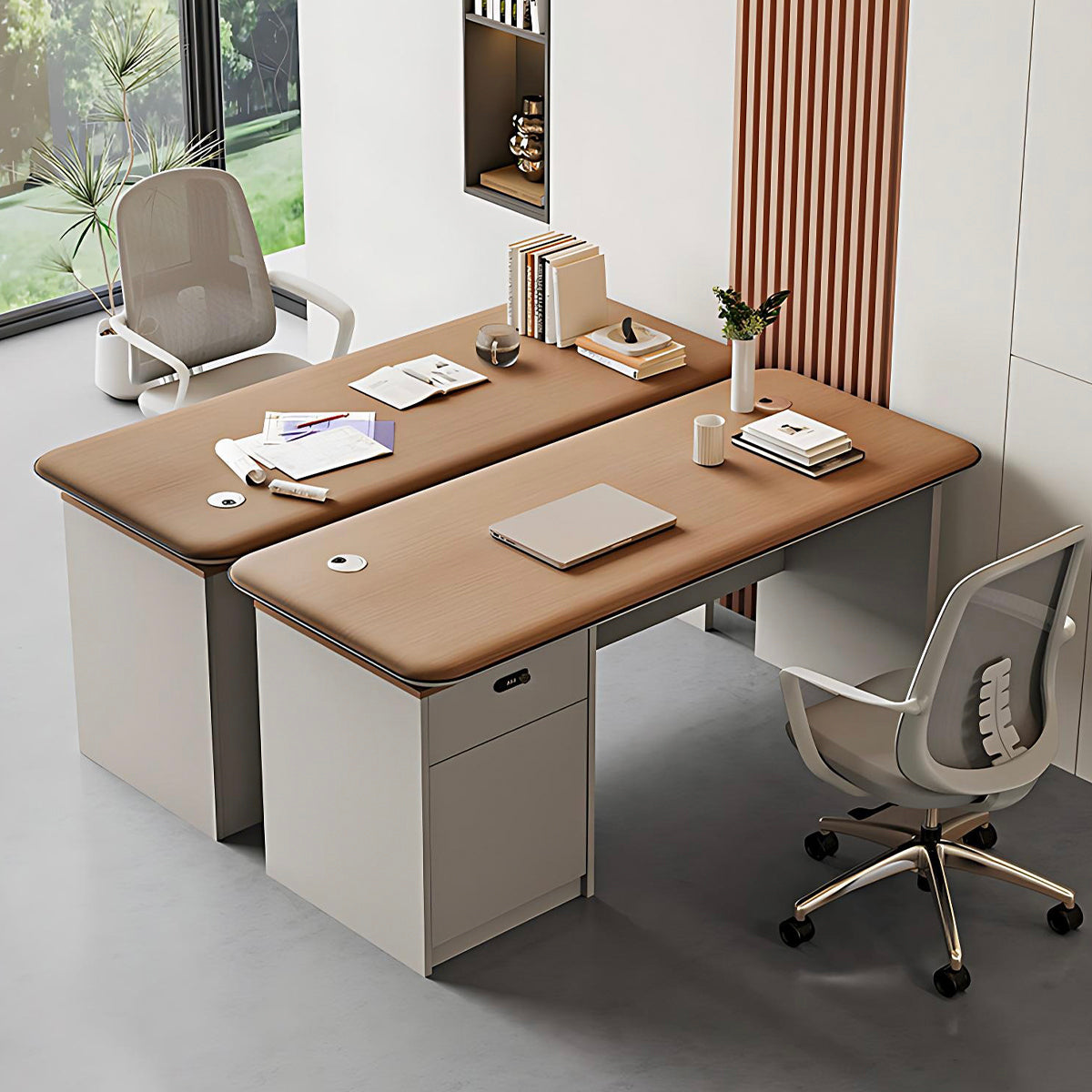 Executive Desk with Lockable Storage – Modern CEO & Home Office Desk
