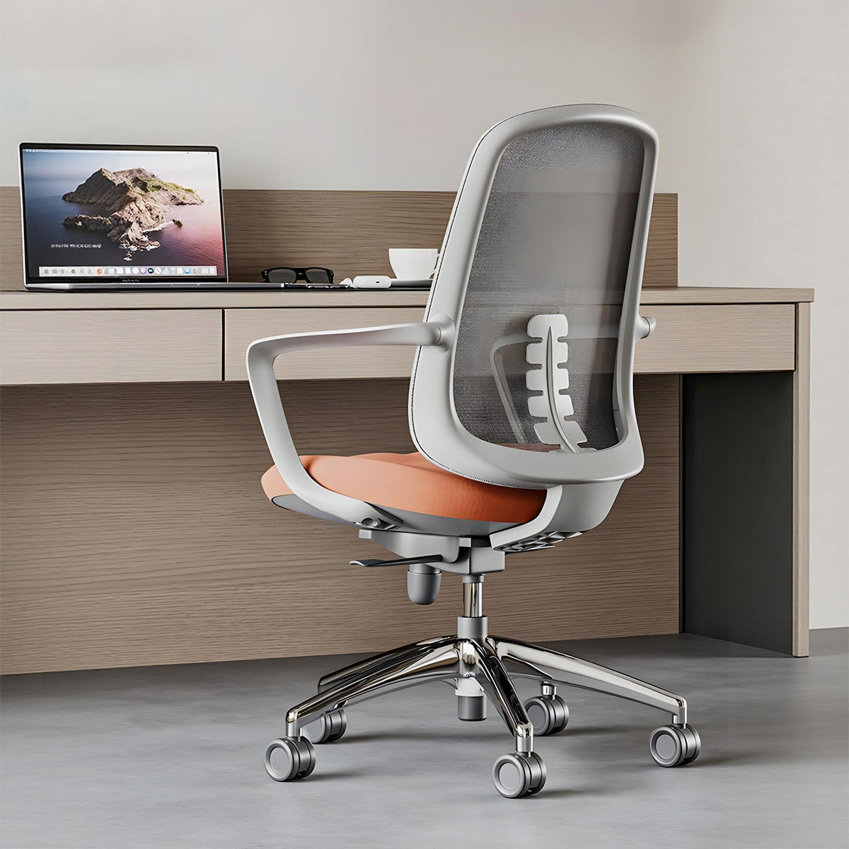 Breathable Mesh Office Chair with Adjustable Height & Tilt