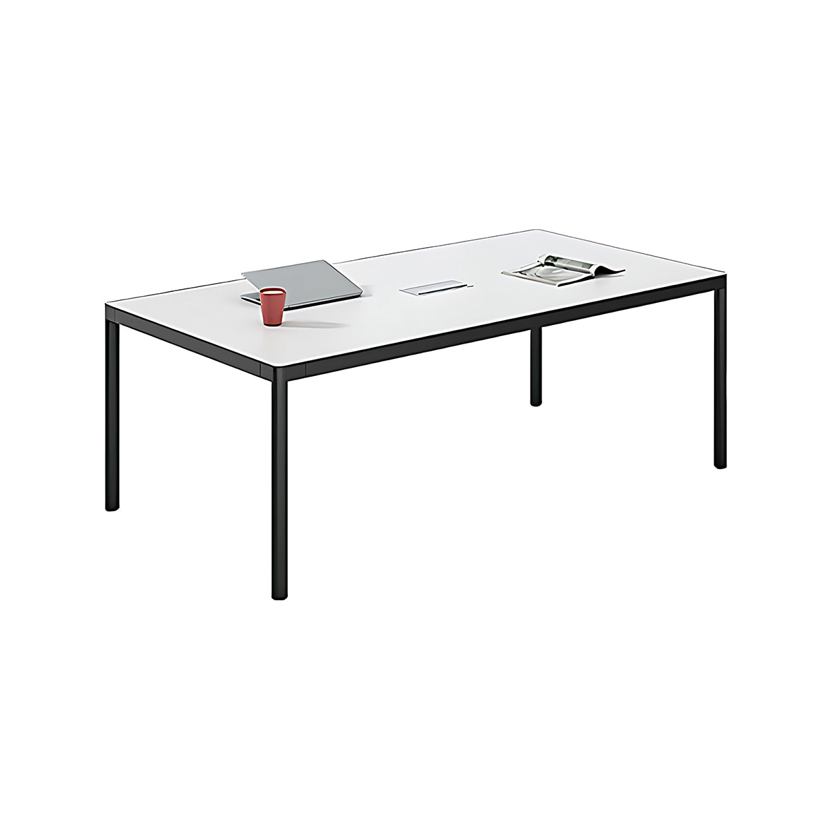 Rectangular Conference Table Wrapped In Aluminum