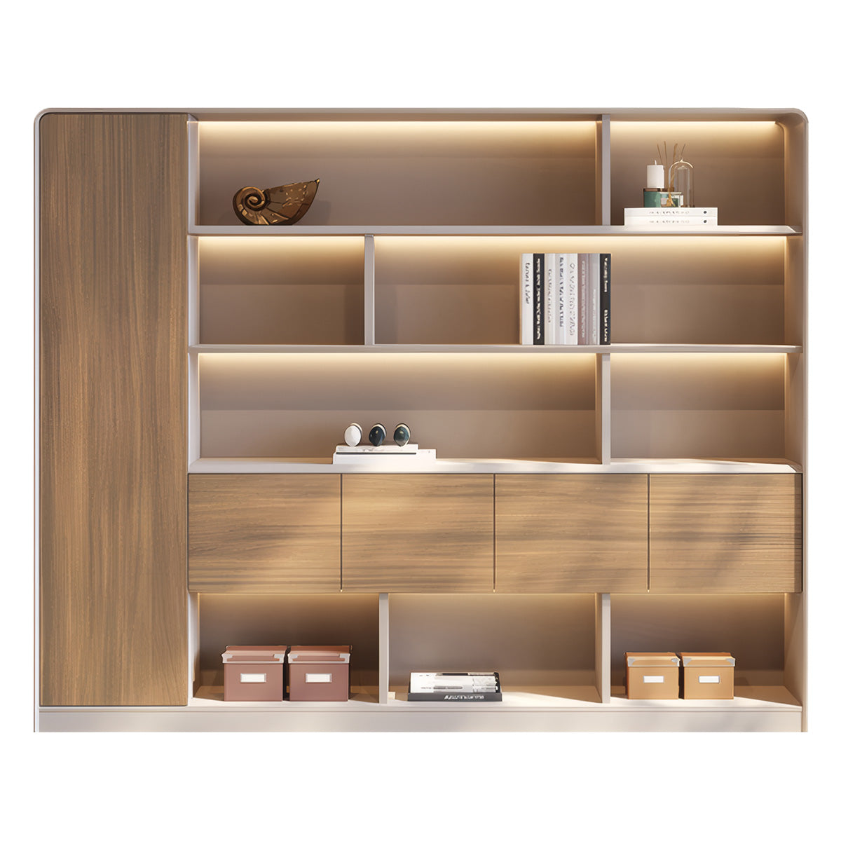 Minimalist Luxury Storage Cabinet with Multi-Zone Storage, Dedicated Wardrobe