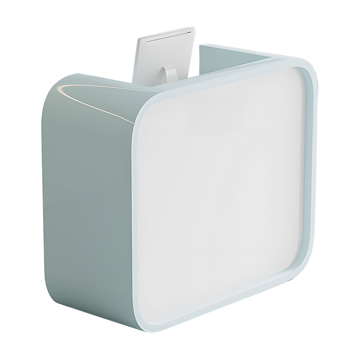 Sleek Minimalist Square Reception Desk with Impact-Resistant Corners