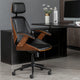 Business-Stylish Office Chair with Comfortable Seat Cushion and Padded Armrests
