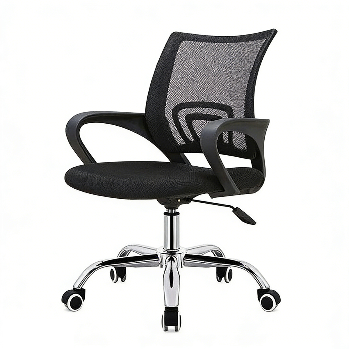 Office Chair, All Black, All Black finish, L24" x W18" x H40", for office workstation, ergonomic office furniture