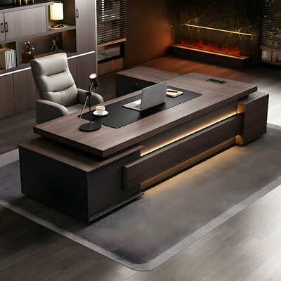 Stylish Modern Executive Desk with Spacious Desktop for Comfortable Work