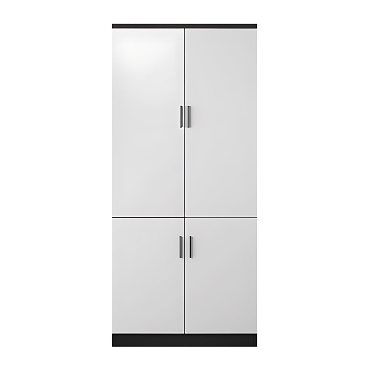 Office Storage Cabinet with Open Compartments, Enclosed Cabinets & Alloy Handles