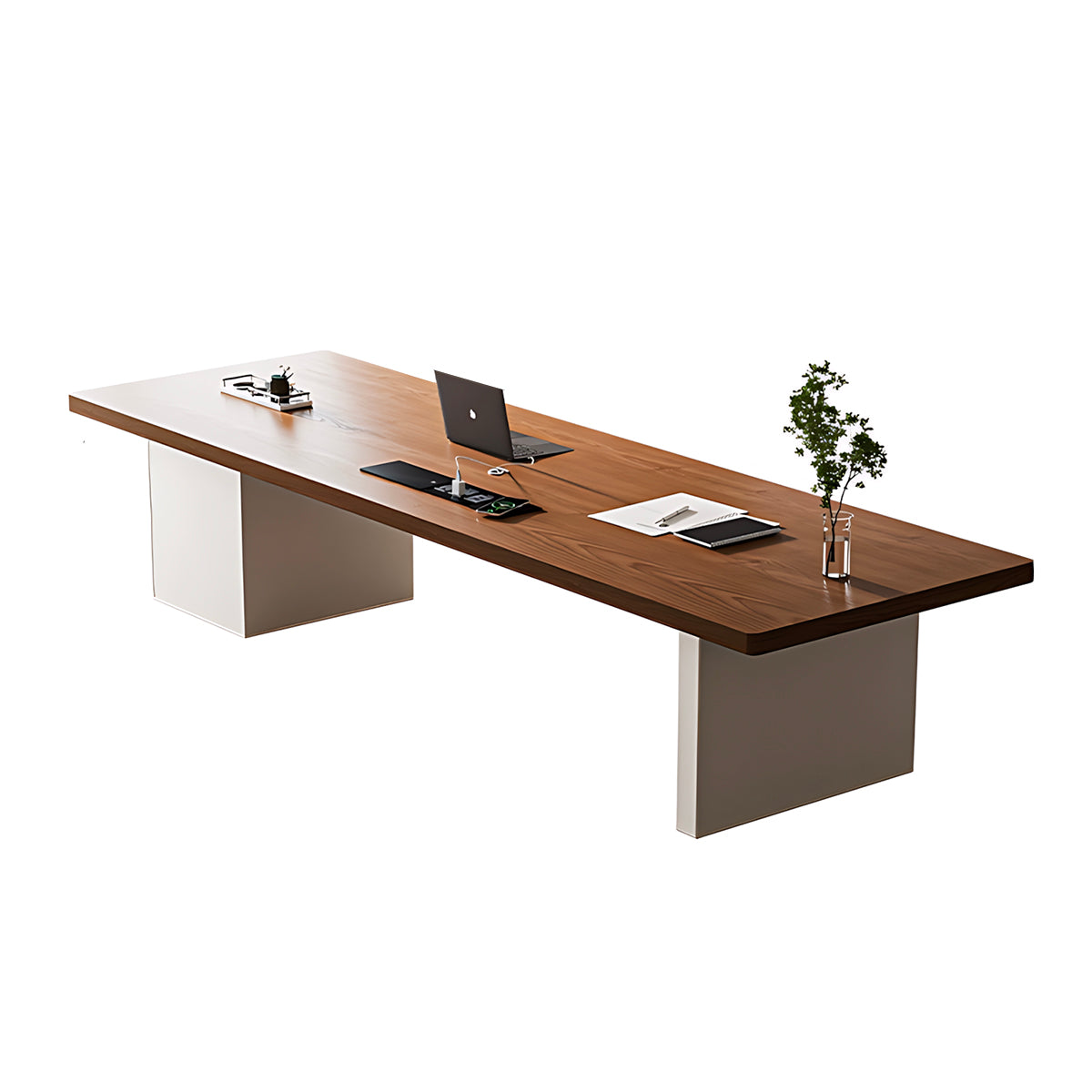 Premium Office Desk with Thick Solid Top and Efficient Storage for Workspaces