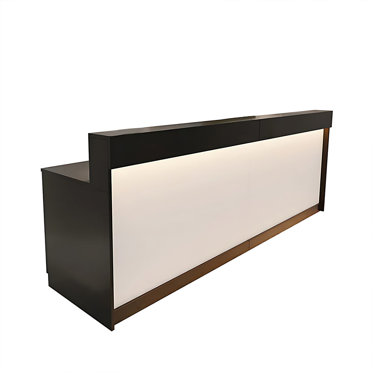 Reception Desk with Light Counter Table with Keyboard Tray and Draw（East Coast）