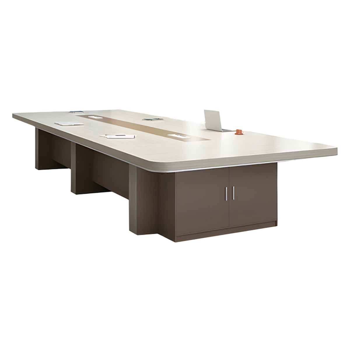 Conference Table, variant product view, L138" x W55" x H30", for meeting room or boardroom, modern boardroom furniture