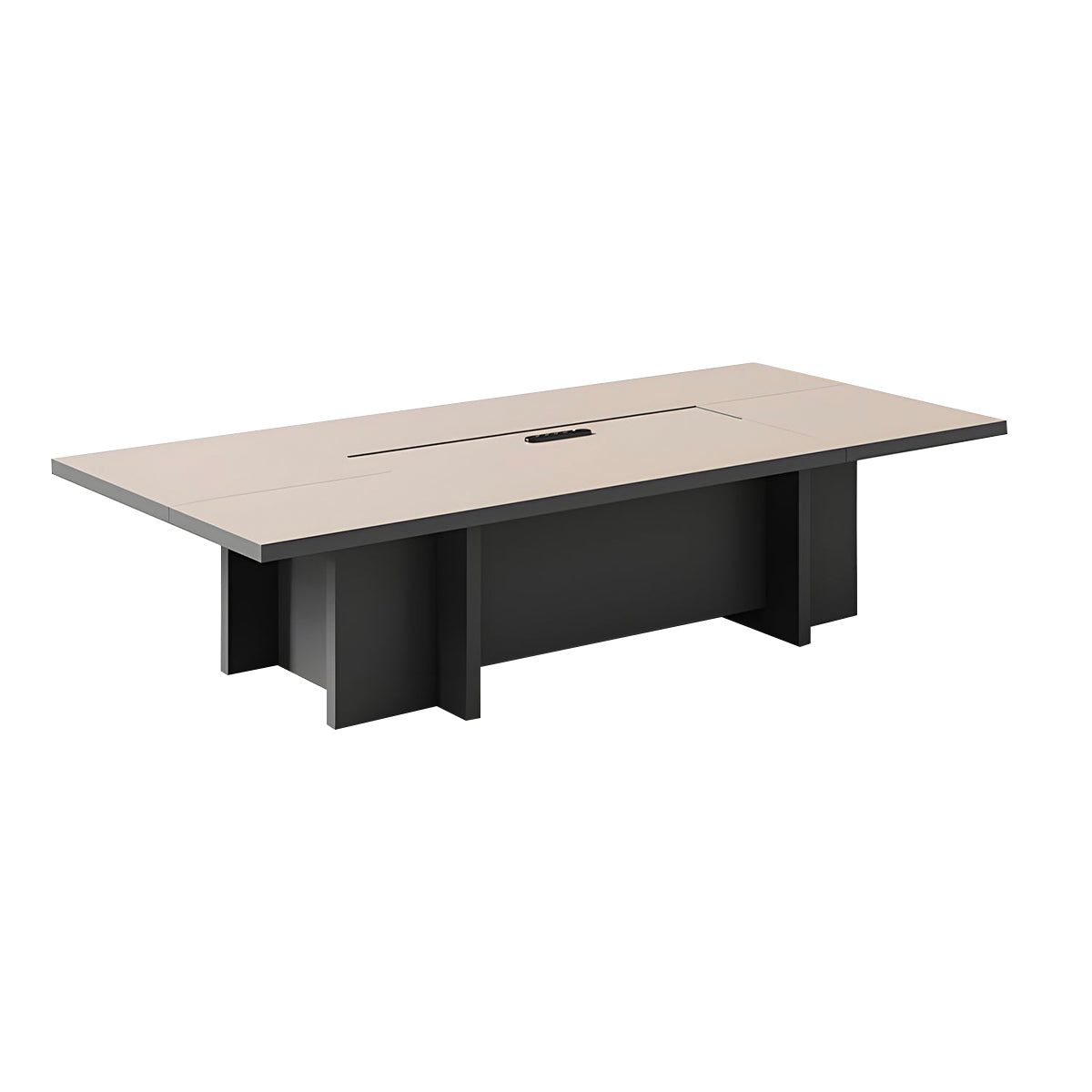 Refined Spacious Conference Table with Power Outlet for Offices