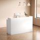 Chic Modern Reception Desk with Concealed Handle-Free Drawer Design