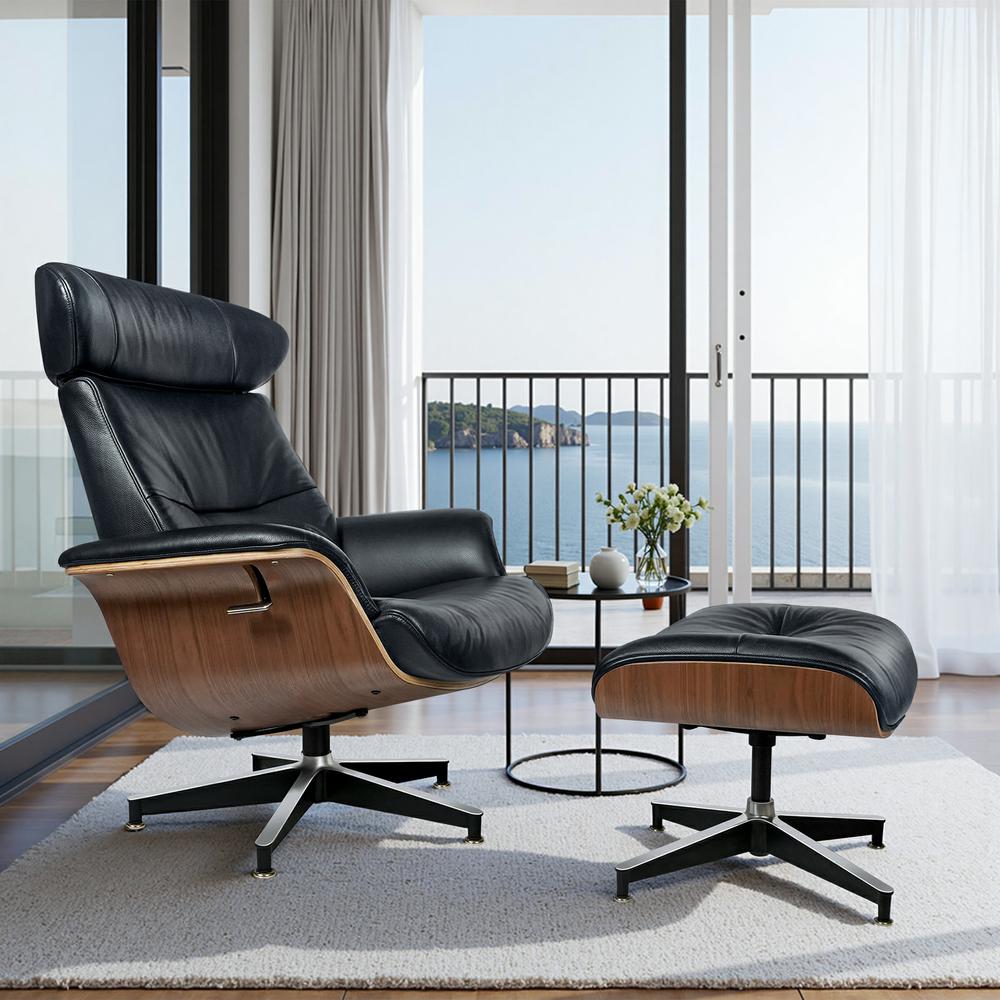 Premium Stylish Office Chair with Sturdy Five-Star Base and Adjustable Headrest（Stock Items）