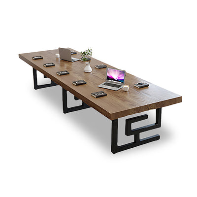 Nordic-Inspired Simplistic Solid Wood Conference Table