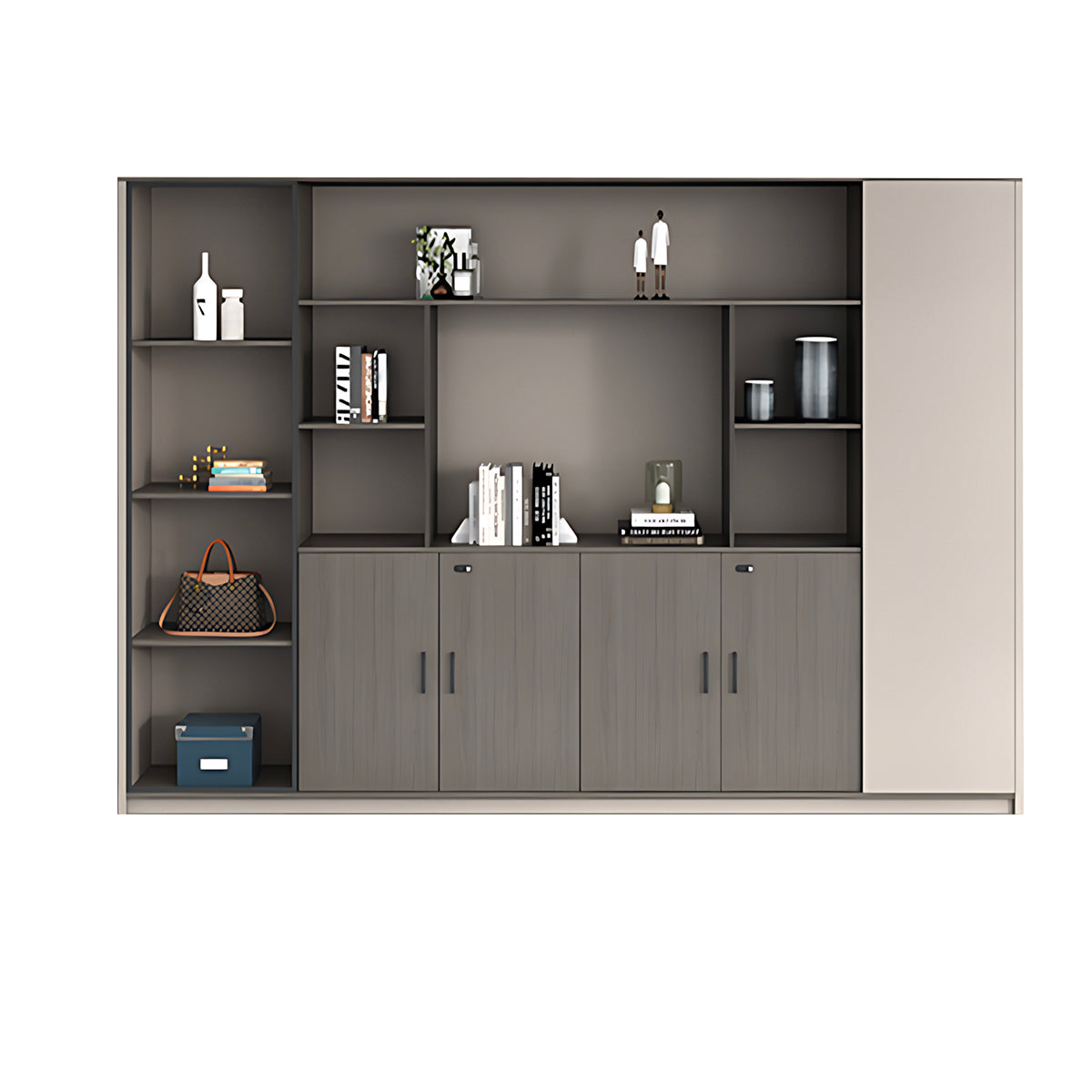 Secure Multi-Functional Storage Cabinet with LED for Office & Home