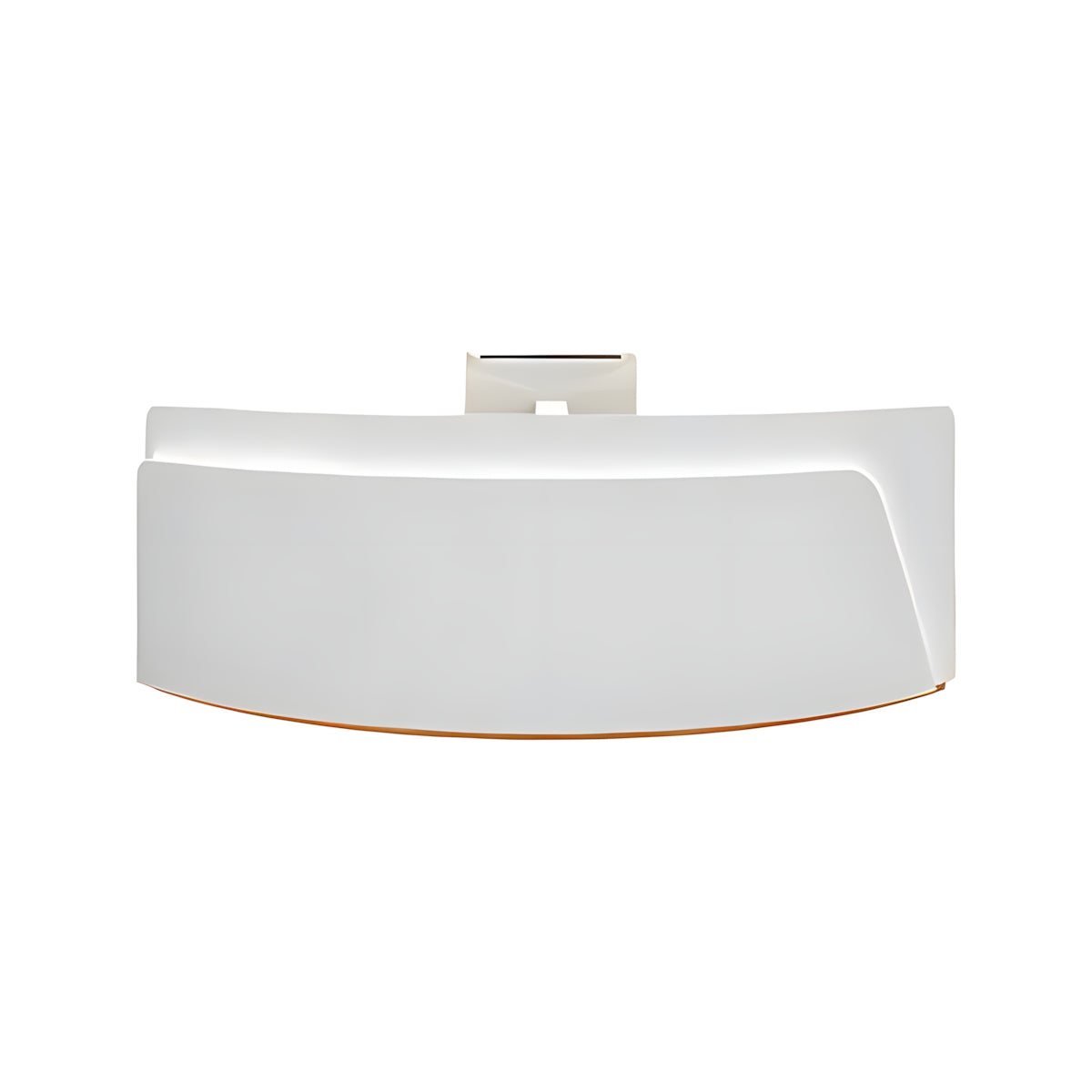 Reception Desk, White West Coast Stock, White finish, L59" x W24" x H39", for reception area or front office, commercial reception furniture