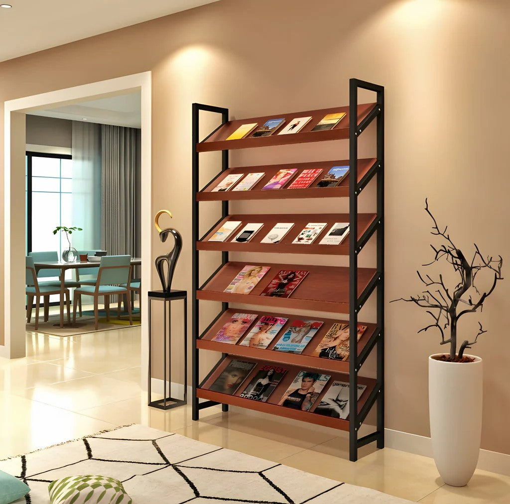 Freestanding Bookshelf Multilayer Tall Bookshelf Open Bookshelves and Bookcases (West Coast)