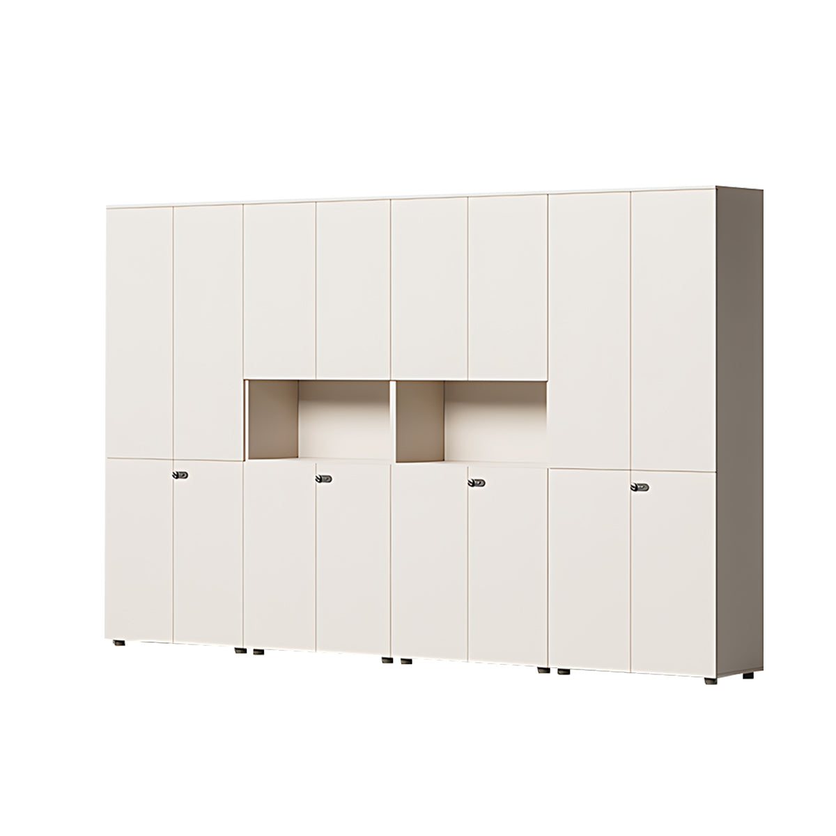 Modern Wooden Tall File Storage Cabinet with Password Lock for Office