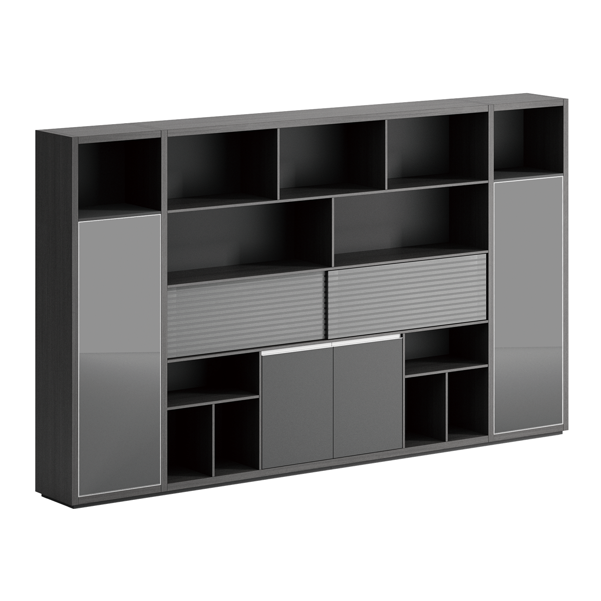 Modern Minimalist L-Shaped Executive Desk 55–134 in Wide with File Modern Minimalist L-Shaped Executive Desk 55–134 in Wide with File
