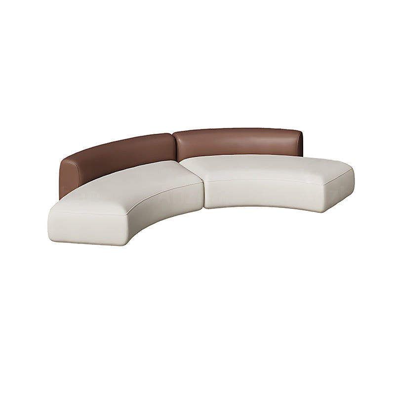 Elegant and Comfortable Two-Tone Backrest Sofa with Thick Cushioned Seat