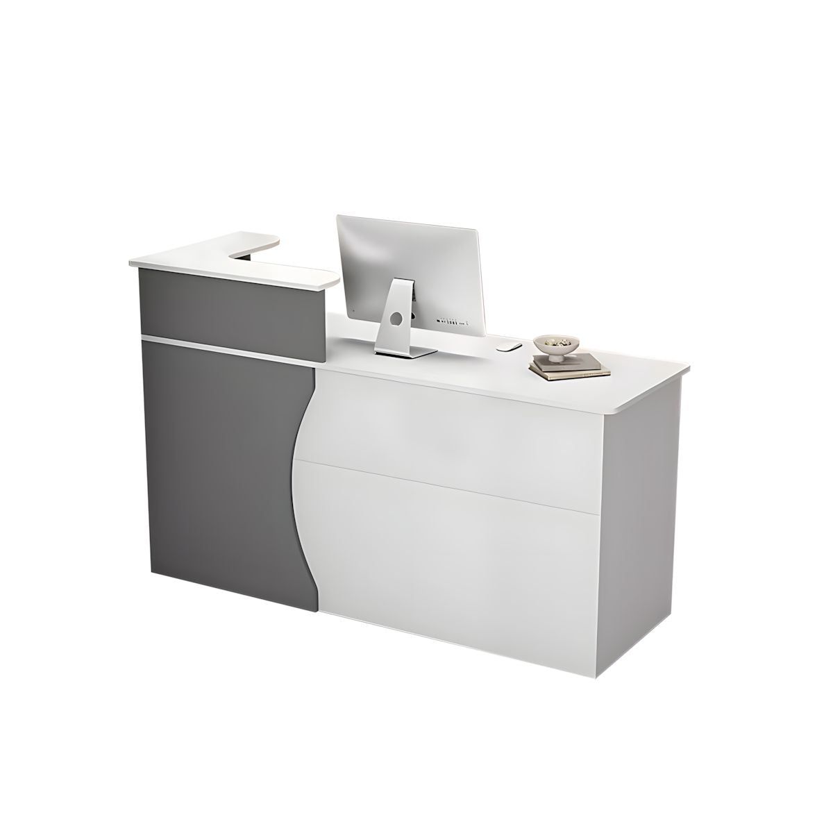 Stylish Cashier Counter, Small Front Desk Table Reception Desk