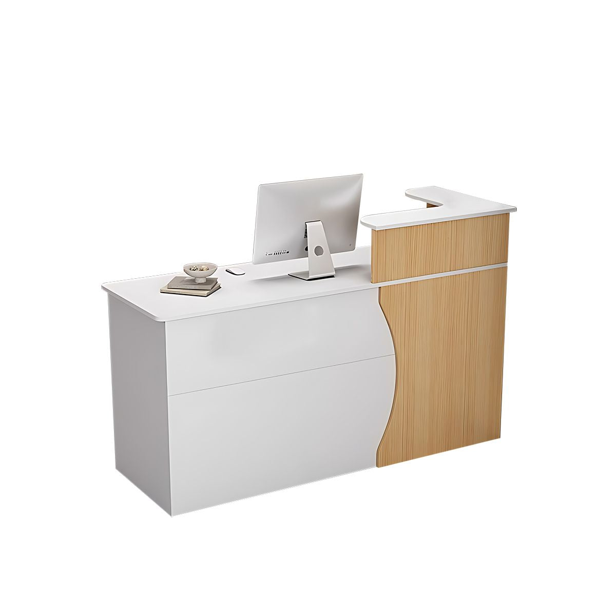 Stylish Cashier Counter, Small Front Desk Table Reception Desk