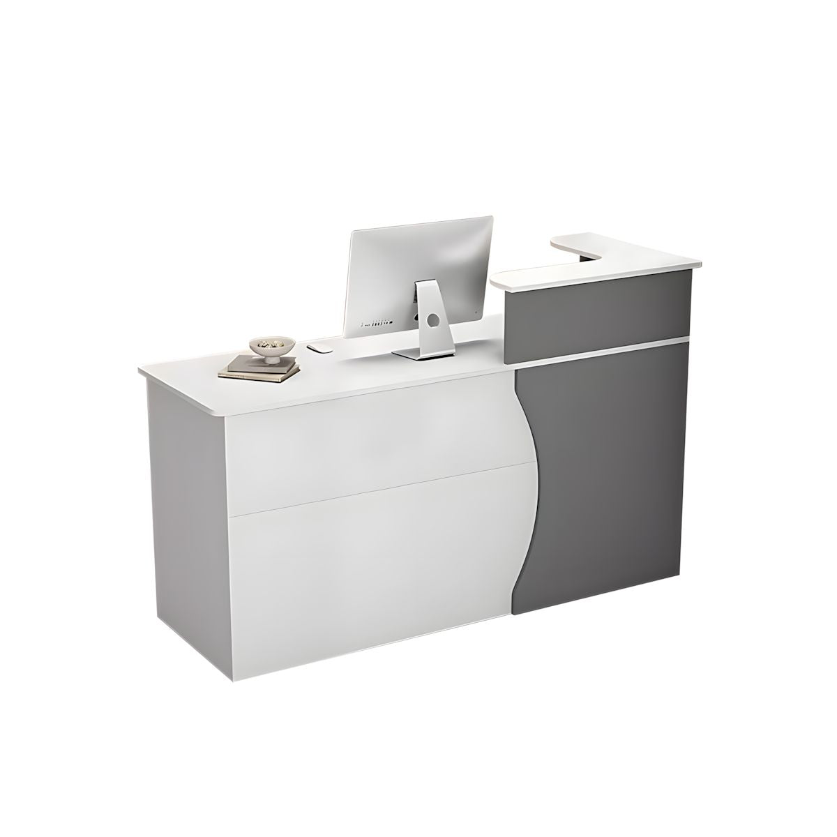 Stylish Cashier Counter, Small Front Desk Table Reception Desk