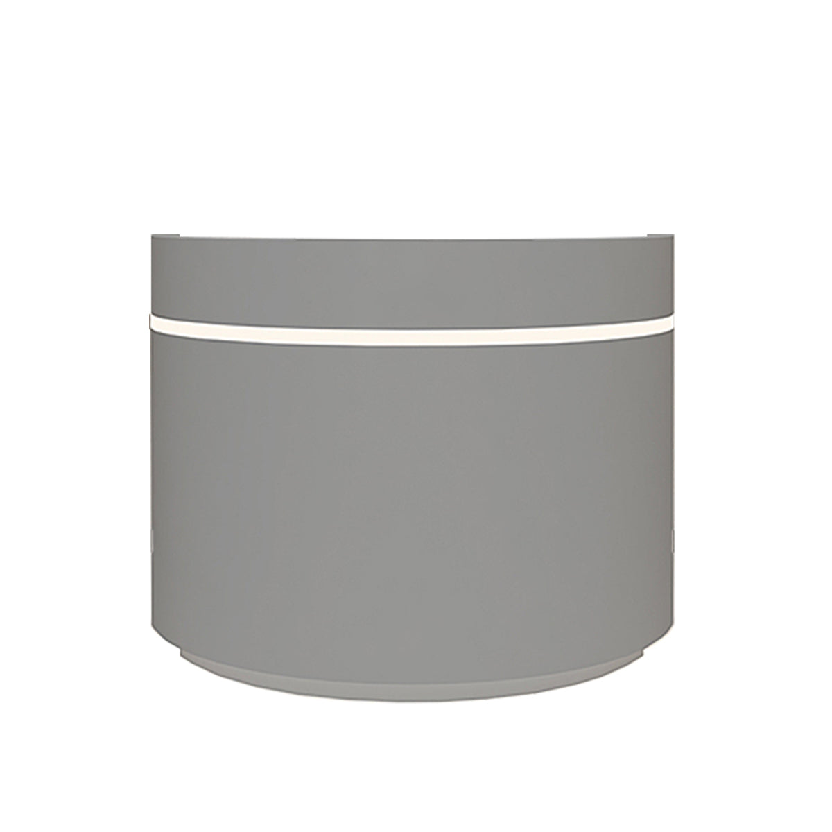 Modern White Reception Counter with LED Lights