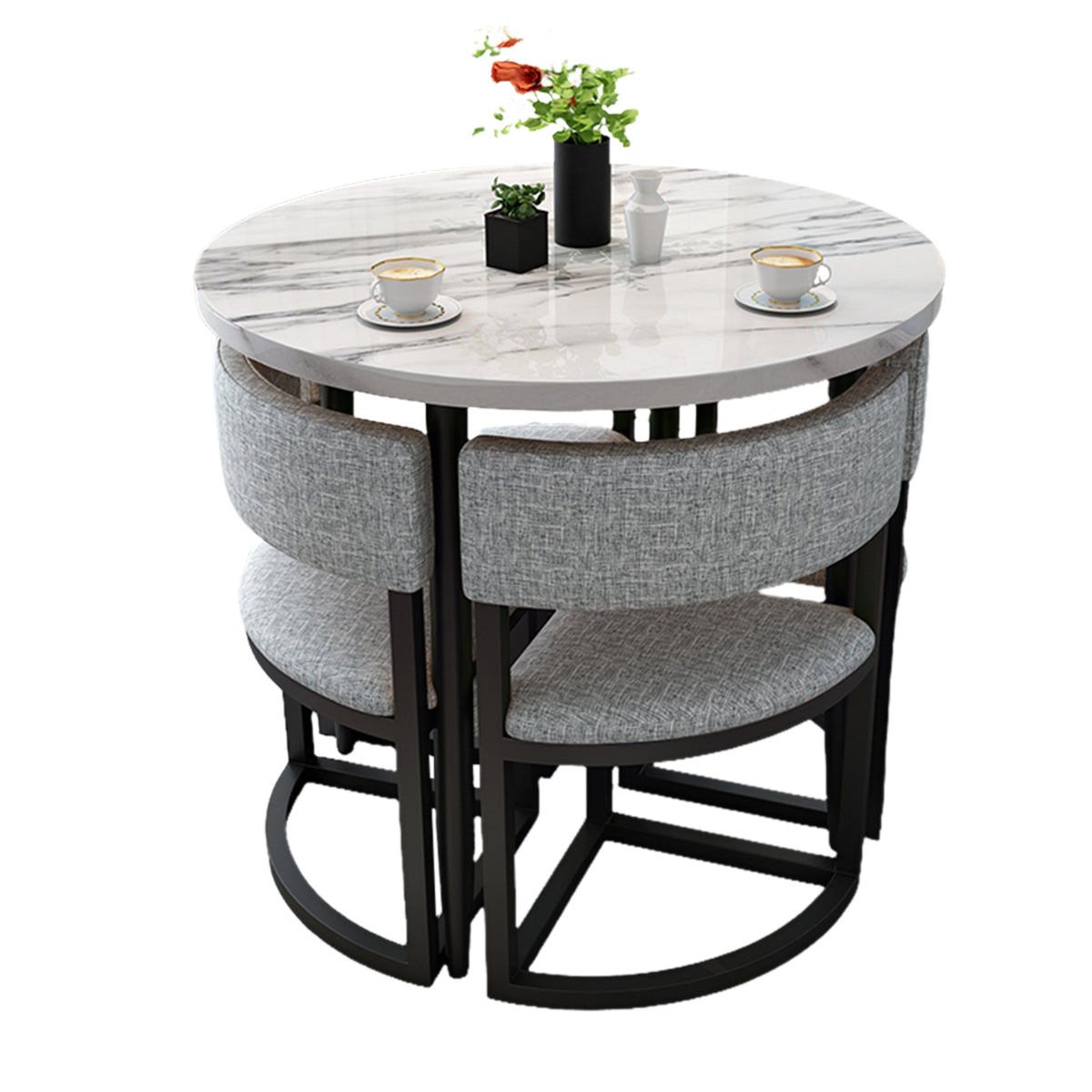 4-Seater Office Table and Chair Set