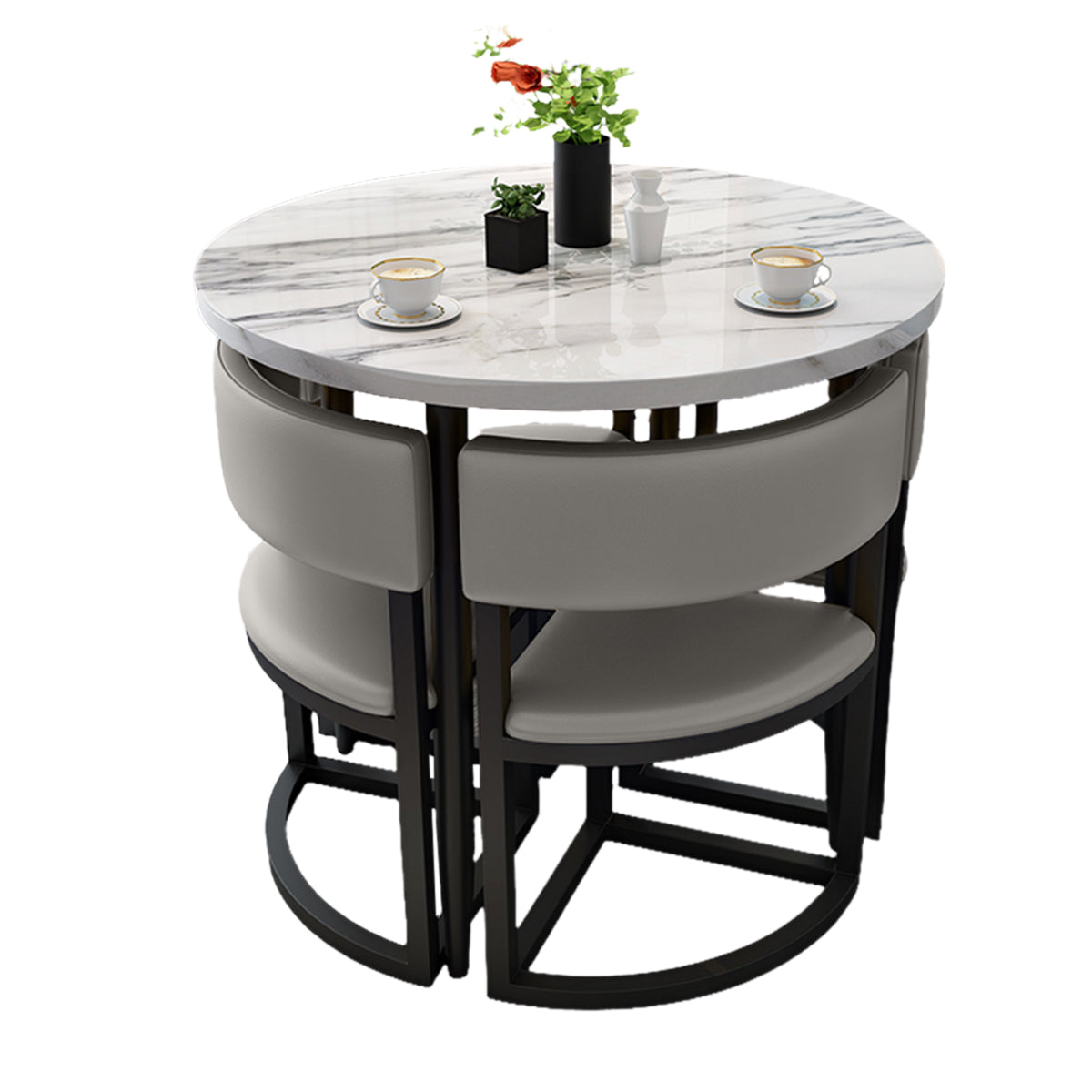 4-Seater Office Table and Chair Set