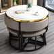 Modern Office Reception Round Table with 4 Backrest Chairs（Stock Items）