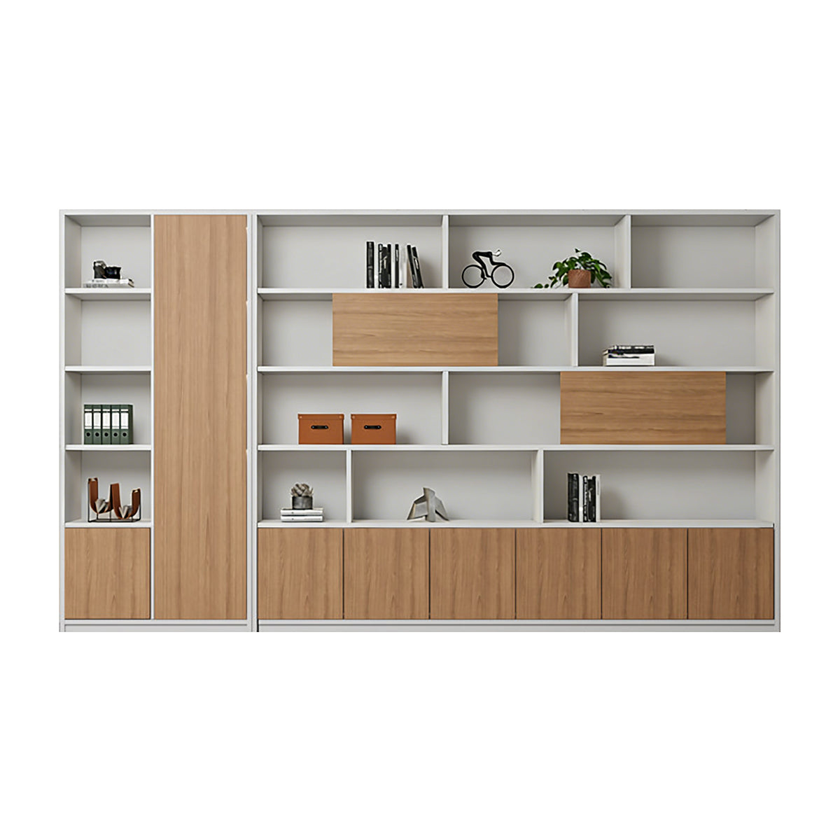 High-Capacity Storage Cabinet with Moisture-Resistant Base for Office