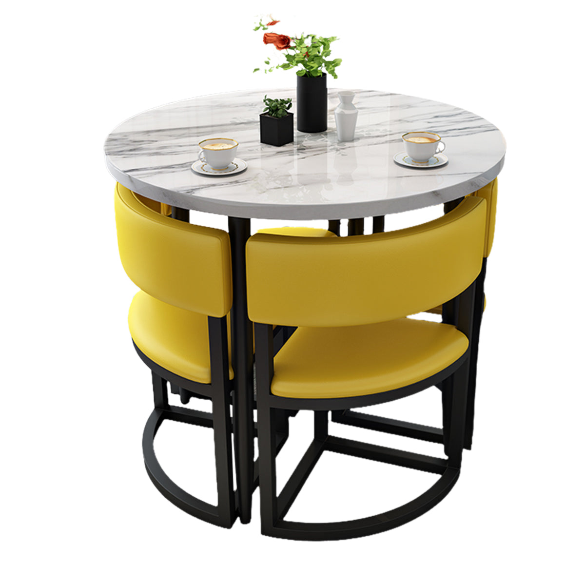 4-Seater Office Table and Chair Set