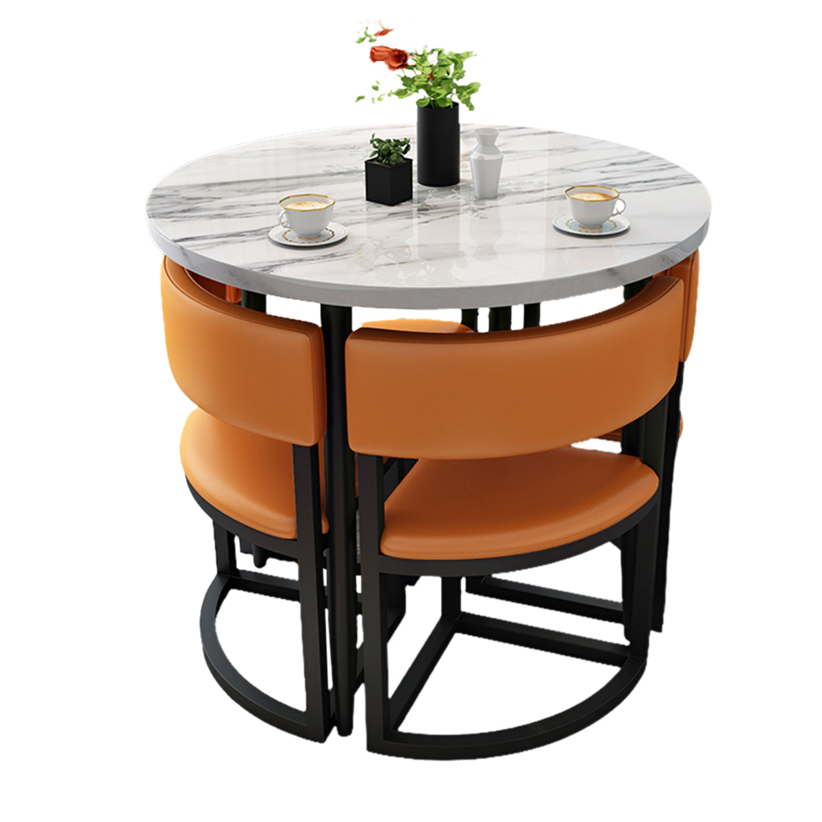 4-Seater Office Table and Chair Set