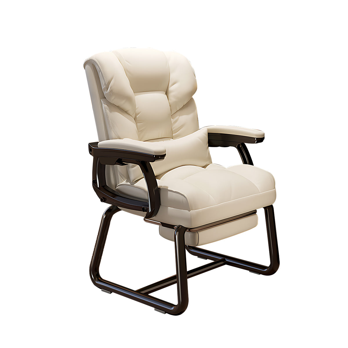 Ergonomic Office Chair with Reclining Back and Footrest for Lumbar Support