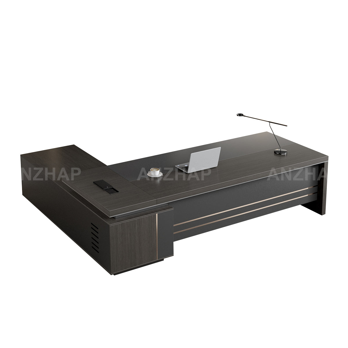 Stylish Minimalist Executive Desk with Spacious Work Surface （Stock Items）