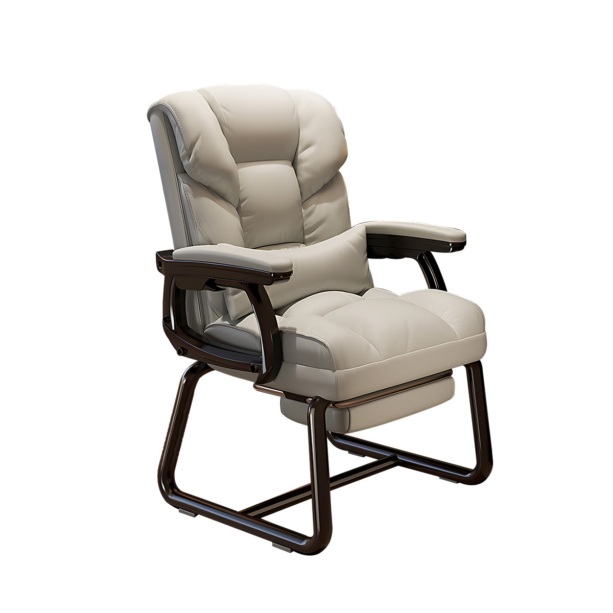 Ergonomic Office Chair with Reclining Back and Footrest for Lumbar Support