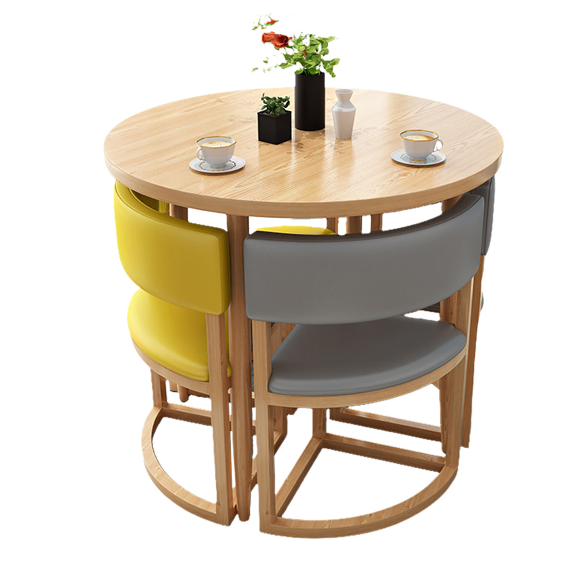 4-Seater Office Table and Chair Set