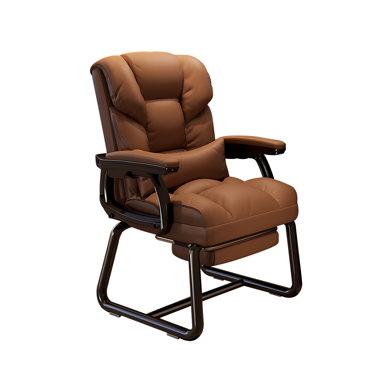 Ergonomic Office Chair with Reclining Back and Footrest for Lumbar Support