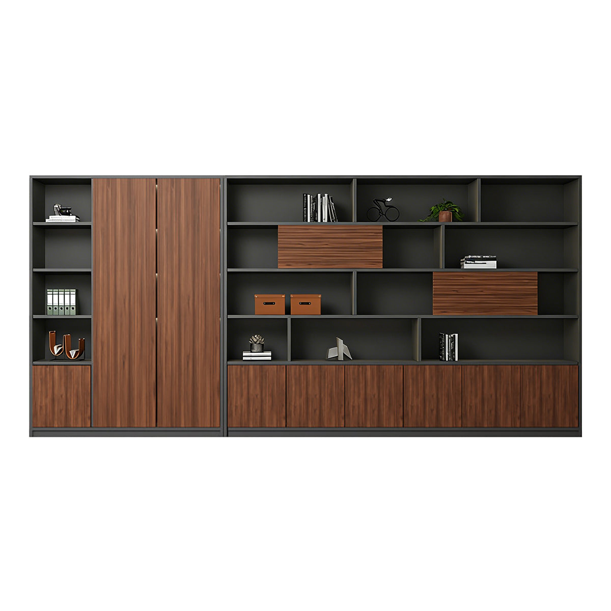 High-Capacity Storage Cabinet with Moisture-Resistant Base for Office