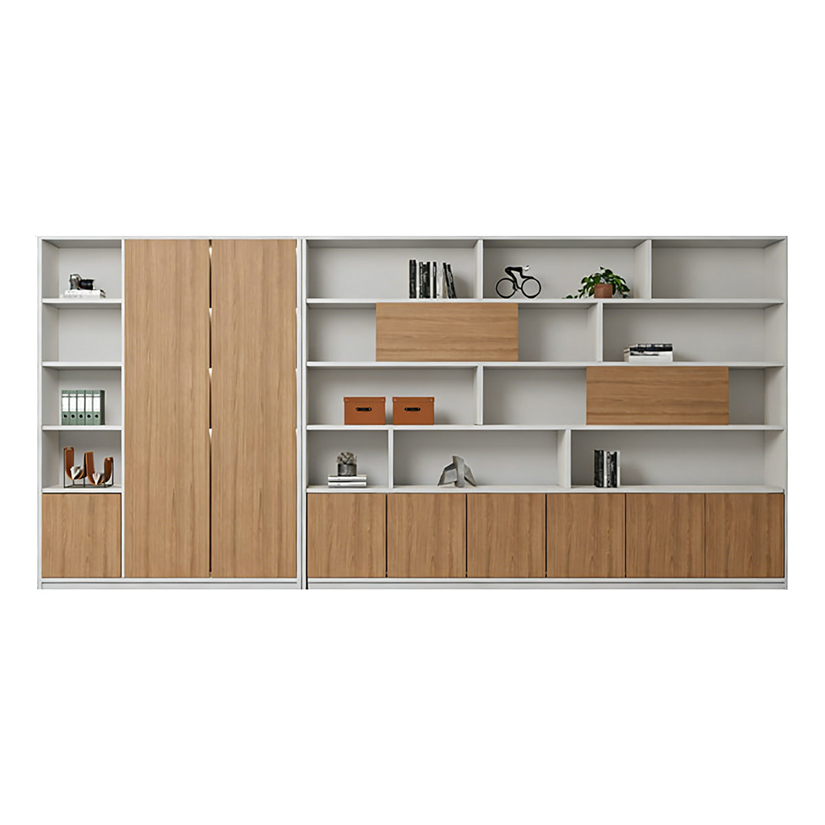 High-Capacity Storage Cabinet with Moisture-Resistant Base for Office