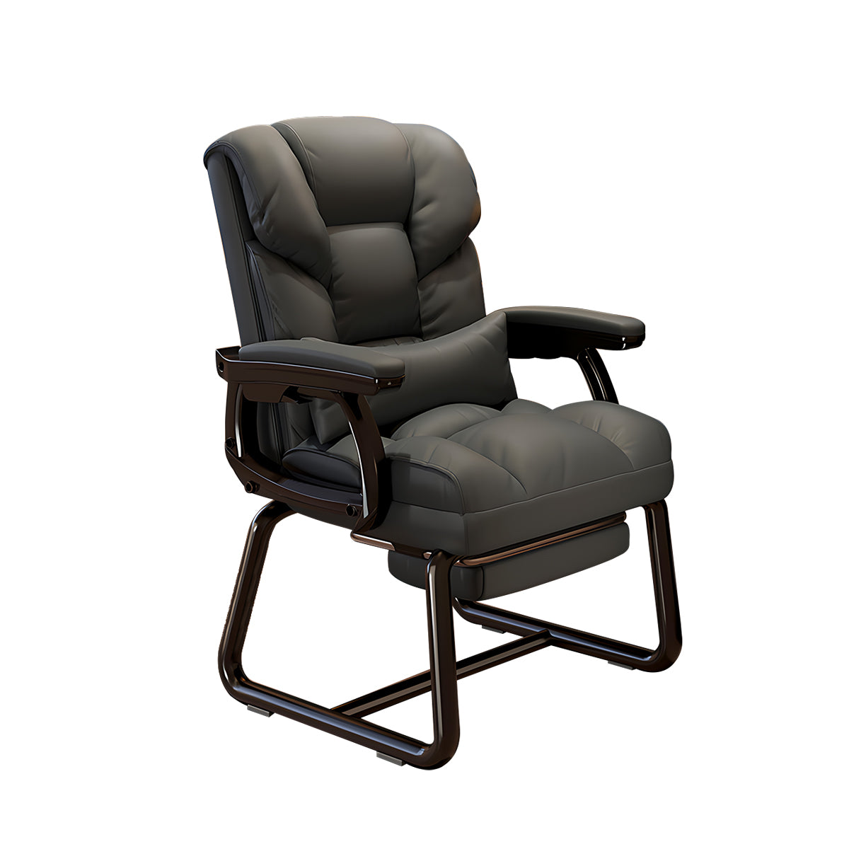 Ergonomic Office Chair with Reclining Back and Footrest for Lumbar Support