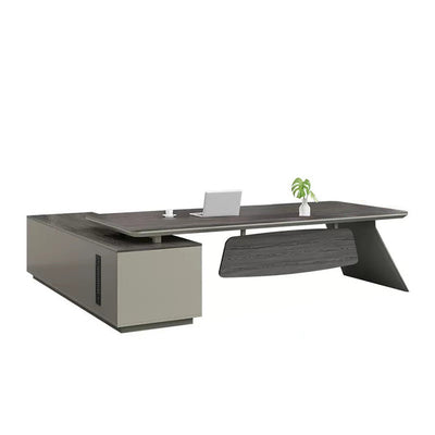 Modern Minimal Boss Desk and Chair Set