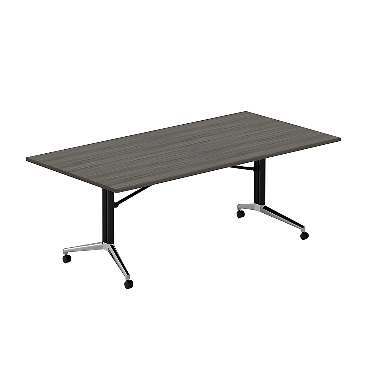 Sturdy Foldable Conference Table with Eco-Friendly Board and Wide Top