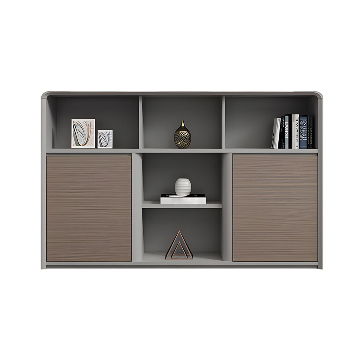 Stylish Spacious Filing Cabinet with LED Lighting for Office Use